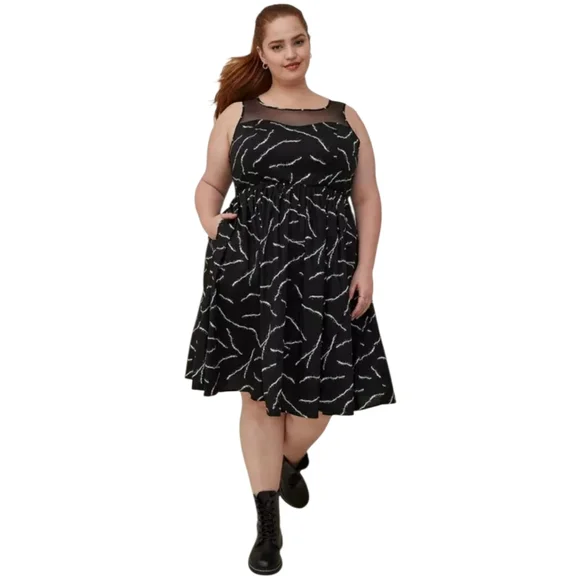 Torrid Frankenstein Skater Dress - Picture 1 of 10